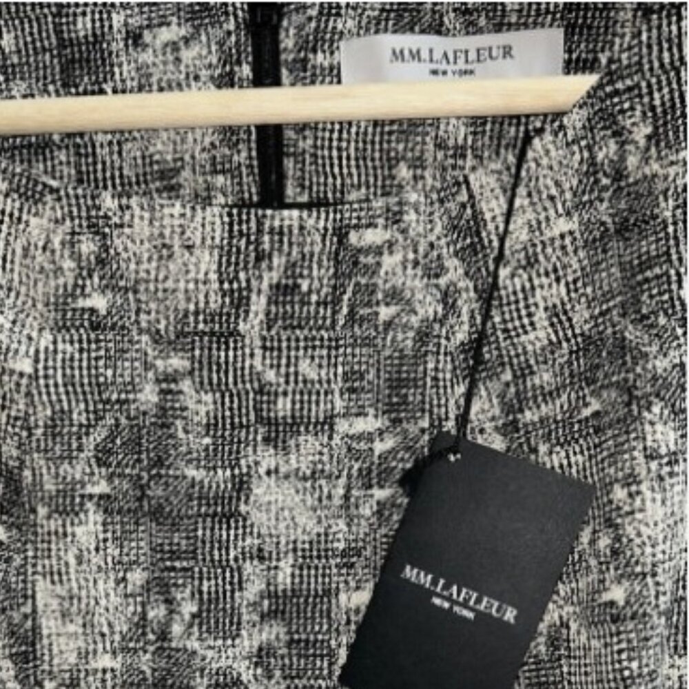 NEW MM. LAFLEUR The Etsuko Crackle Dress Women's Size 14 Workwear Pockets - Picture 6 of 9